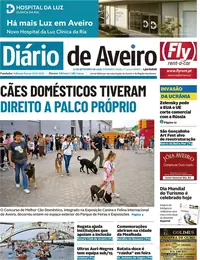 Capa do Diário de Aveiro de segunda-feira, 28 de setembro de 2026