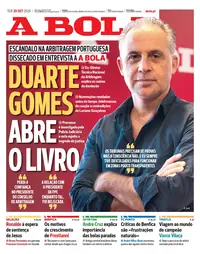 Capa do A Bola de terça-feira, 29 de setembro de 2026