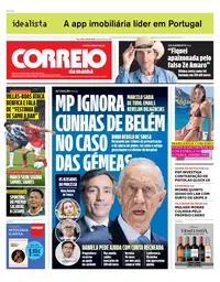 Capa do Correio da Manhã de terça-feira, 29 de setembro de 2026