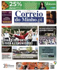Capa do Correio do Minho de terça-feira, 29 de setembro de 2026