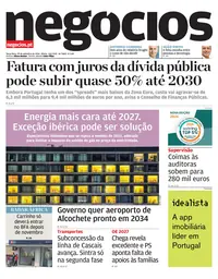 Capa do Jornal de Negócios de terça-feira, 29 de setembro de 2026