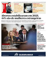 Capa do Público de terça-feira, 29 de setembro de 2026
