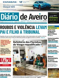 Capa do Diário de Aveiro de quarta-feira, 30 de setembro de 2026
