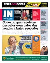 Capa do Jornal de Notícias de quarta-feira, 30 de setembro de 2026