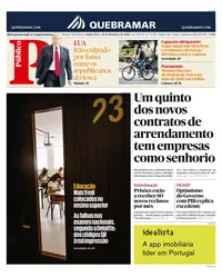 Capa do Público de quarta-feira, 30 de setembro de 2026