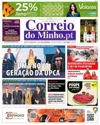 Capa do Correio do Minho de quinta-feira, 1 de outubro de 2026