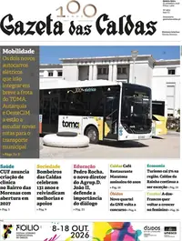 Capa do Gazeta das Caldas de quinta-feira, 1 de outubro de 2026