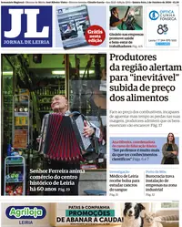 Capa do Jornal de Leiria de quinta-feira, 1 de outubro de 2026