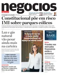 Capa do Jornal de Negócios de quinta-feira, 1 de outubro de 2026