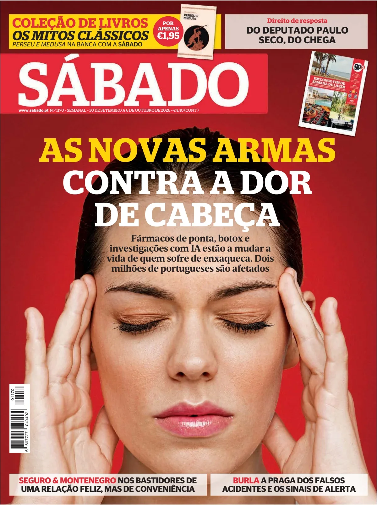 Capa do Sábado de quinta-feira, 1 de outubro de 2026