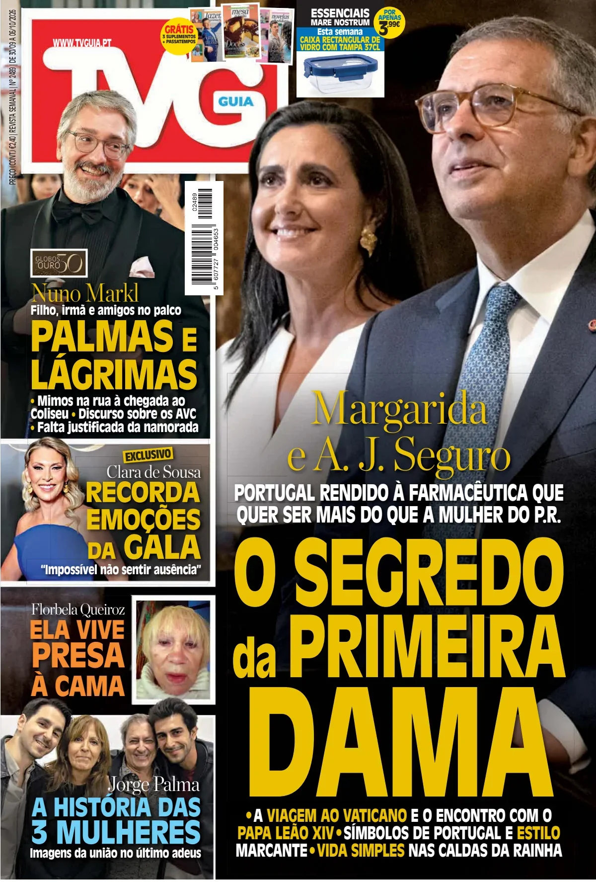 Capa do TV Guia de quinta-feira, 1 de outubro de 2026