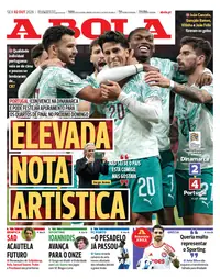 Capa do A Bola de sexta-feira, 2 de outubro de 2026