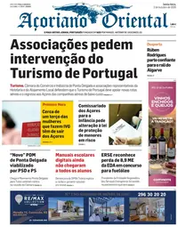 Capa do Açoriano Oriental de sexta-feira, 2 de outubro de 2026
