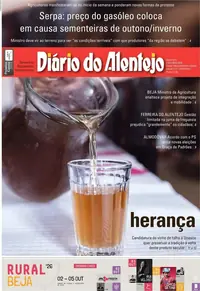 Capa do Diário do Alentejo de sexta-feira, 2 de outubro de 2026
