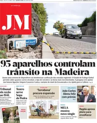Capa do Jornal da Madeira de sexta-feira, 2 de outubro de 2026