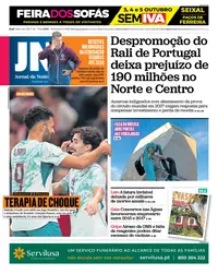 Capa do Jornal de Notícias de sexta-feira, 2 de outubro de 2026