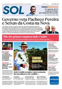 Capa do Nascer do SOL de sexta-feira, 2 de outubro de 2026