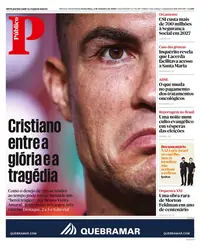 Capa do Público de sexta-feira, 2 de outubro de 2026