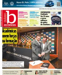 Capa do Diário As Beiras de sábado, 3 de outubro de 2026