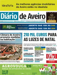 Capa do Diário de Aveiro de sábado, 3 de outubro de 2026