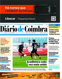 Capa do Diário de Coimbra de sábado, 3 de outubro de 2026