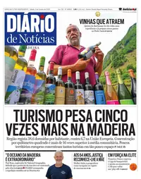 Capa do Diário de Notícias da Madeira de sábado, 3 de outubro de 2026