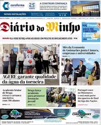 Capa do Diário do Minho de sábado, 3 de outubro de 2026