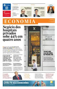 Capa do Expresso Economia de sábado, 3 de outubro de 2026