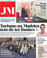 Capa do Jornal da Madeira de sábado, 3 de outubro de 2026