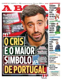 Capa do A Bola de domingo, 4 de outubro de 2026