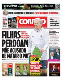 Capa do Correio da Manhã de domingo, 4 de outubro de 2026