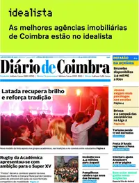 Capa do Diário de Coimbra de domingo, 4 de outubro de 2026