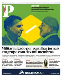 Capa do Público de domingo, 4 de outubro de 2026