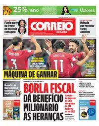 Capa do Correio da Manhã de segunda-feira, 5 de outubro de 2026