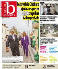 Capa do Diário As Beiras de segunda-feira, 5 de outubro de 2026