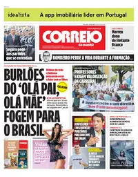 Capa do Correio da Manhã de terça-feira, 6 de outubro de 2026