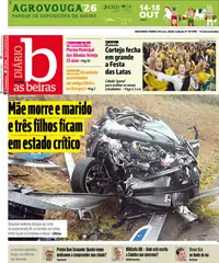 Capa do Diário As Beiras de terça-feira, 6 de outubro de 2026