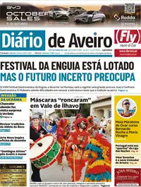Capa do Diário de Aveiro de terça-feira, 6 de outubro de 2026