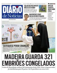 Capa do Diário de Notícias da Madeira de terça-feira, 6 de outubro de 2026