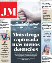 Capa do Jornal da Madeira de terça-feira, 6 de outubro de 2026