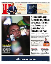 Capa do Público de terça-feira, 6 de outubro de 2026