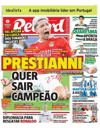 Capa do Record de terça-feira, 6 de outubro de 2026