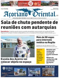 Capa do Açoriano Oriental de quarta-feira, 7 de outubro de 2026