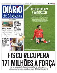 Capa do Diário de Notícias da Madeira de quarta-feira, 7 de outubro de 2026