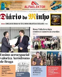 Capa do Diário do Minho de quarta-feira, 7 de outubro de 2026
