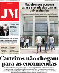 Capa do Jornal da Madeira de quarta-feira, 7 de outubro de 2026