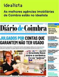 Capa do Diário de Coimbra de quinta-feira, 8 de outubro de 2026