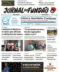 Capa do Jornal do Fundão de quinta-feira, 8 de outubro de 2026