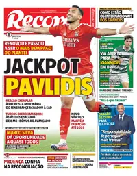 Capa do Record de quinta-feira, 8 de outubro de 2026