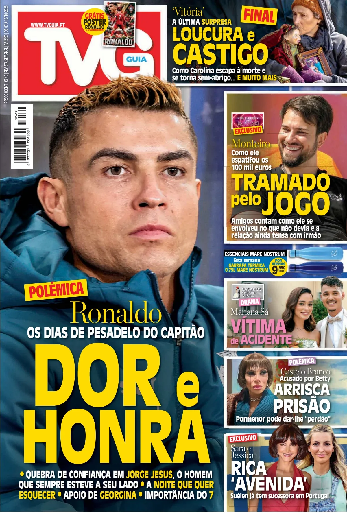 Capa do TV Guia de quinta-feira, 8 de outubro de 2026